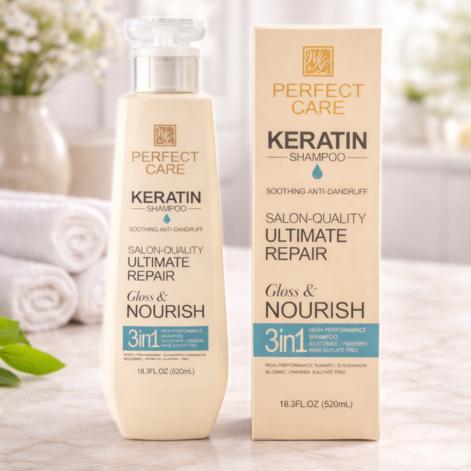 Perfect Care Keratin Shampoo 520ml hair repair strengthening shampoo